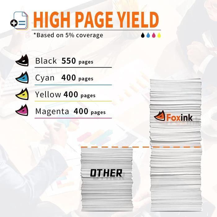 Ink Cartridge - Epson - 603XL - Pack of 5 - Remanufactured - Multi-color