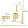 Morikuru bamboo white square very thin (Morikuru) Japanese-made chopsticks, slim, 23cm, shape, tapered, chopsticks, TK03-07