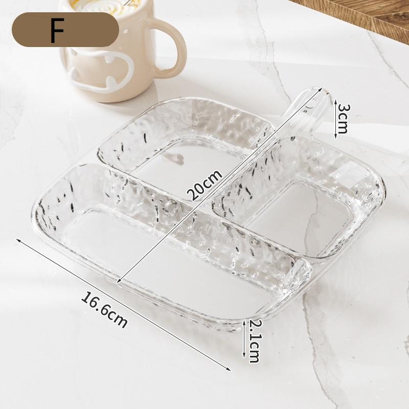 3/5/6 Grids Korean Style Fruit Plates Dining-Table Divided Seasoning Plate Refrigerator Dessert Storage Box Kitchen Gadget