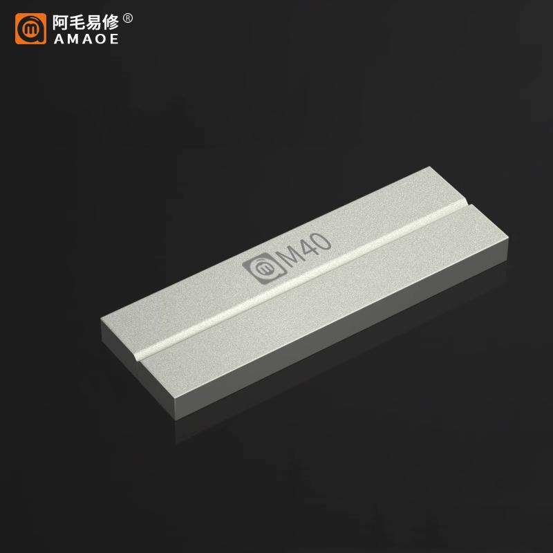 AMAOE M40 Double-Sided Grindstone Whetstone for Tweezers Corrector Soldering Tips Blade Grinding Polishing Tools