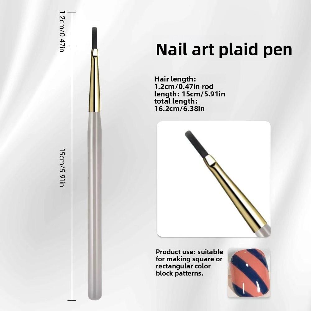 

Professional Nail Art Liner Brushes French Plaid Nail Art Grid Pen for Gel Nail Polish Grid pen