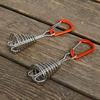 6Pcs Aluminum Zinc Zinc Alloy Outdoor Camping Deck Nail Stainless Steel Fixed Tent Rope Buckle  Hiking