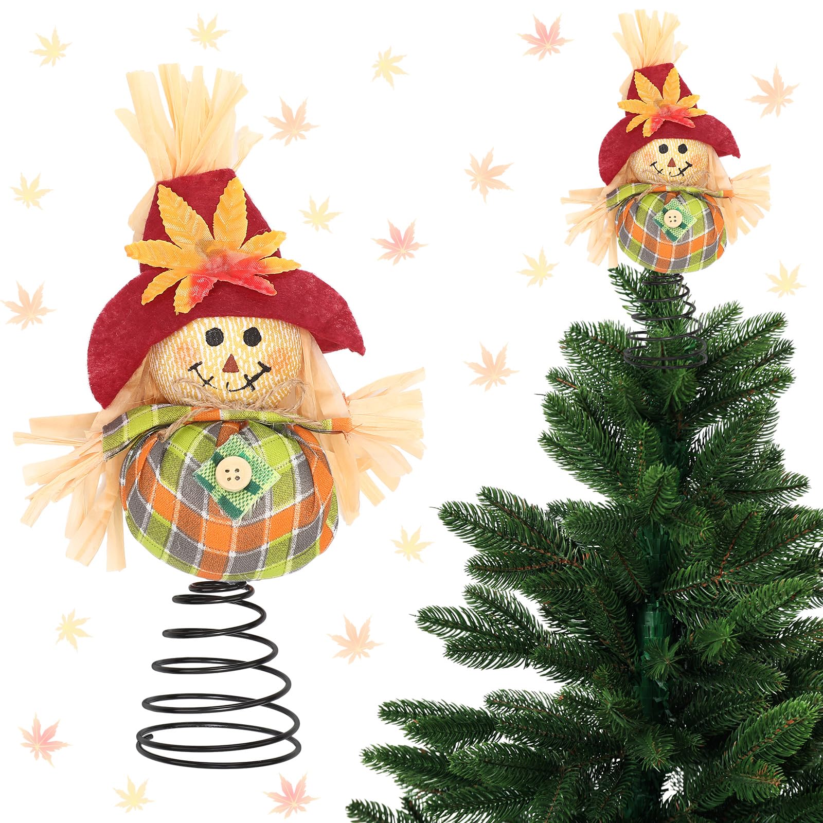 

Thanksgiving Miniature Tree Decorations, Scarecrow, Fall Christmas Tree Decorations, Home Party Supplies Decorations One Size