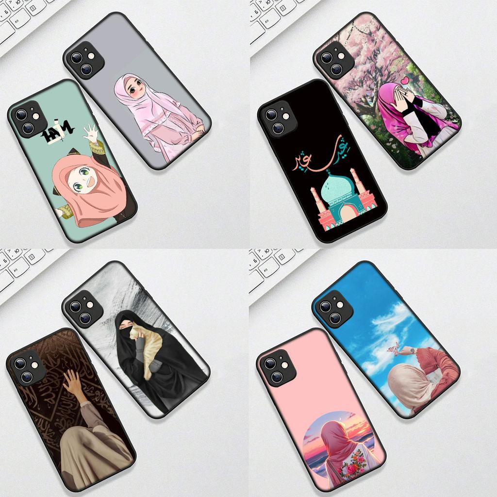 Cover for Samsung Galaxy S24 S25 S23 FE Ultra Plus S7 Edge S25+ S23+ A56 5G Phone Case Arabic islamic muslim Muslimah Girl