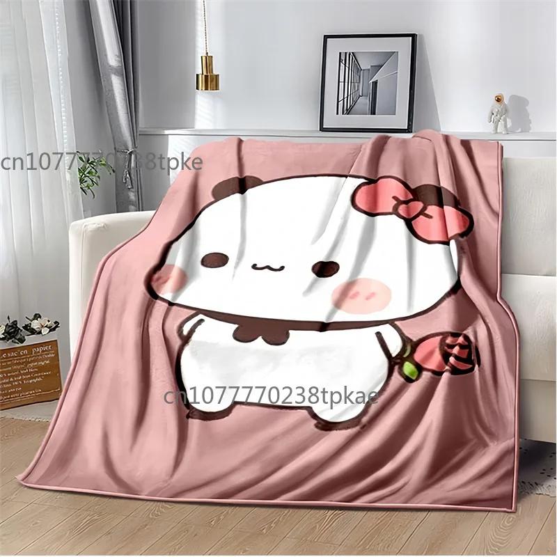 Cute Bubu and Dudu Series Blanket Flannel Cozy Soft Fleece Bedspread Classic Cartoon Blanket,Decke
