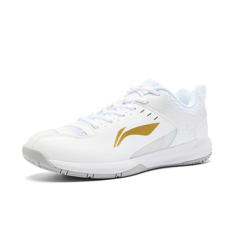 Men's Sneakers Li-Ning Badminton Shoes Unisex Low-top White/Gray/Gold