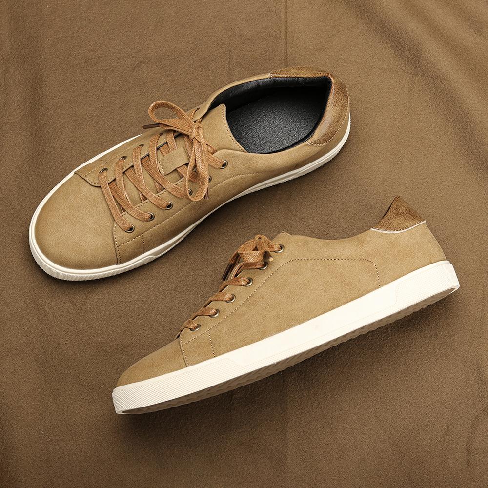 Męskie buty casualowe marka moda wygodne skórzane męskie sneakersy