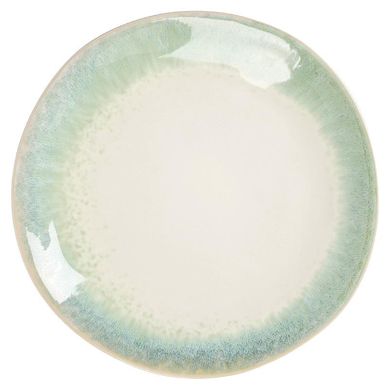 Kiln Change Ceramic Plate Gradually Change Color Light Plate Household Plate Special-Shaped Plate Restaurant High Value Plate