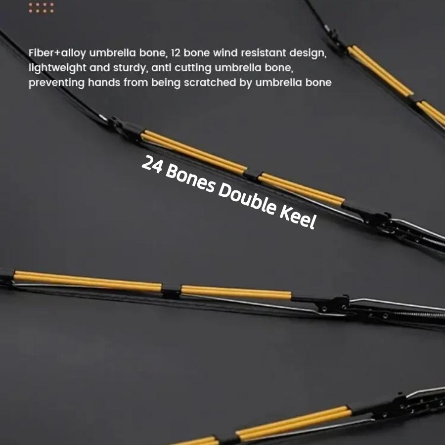 Super Large Foldable Umbrella With Anti UV and Sun Protection, Reinforced With 24 bones, Windproof and Waterproof Large