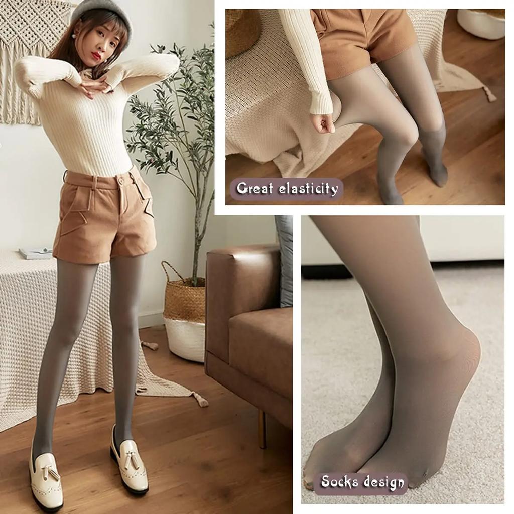 Thermo Pantyhose Panty Fleece Seamless Women Fleece Tights Ladies Women's Stockings Warm Winter Elasticity Termo Leggings