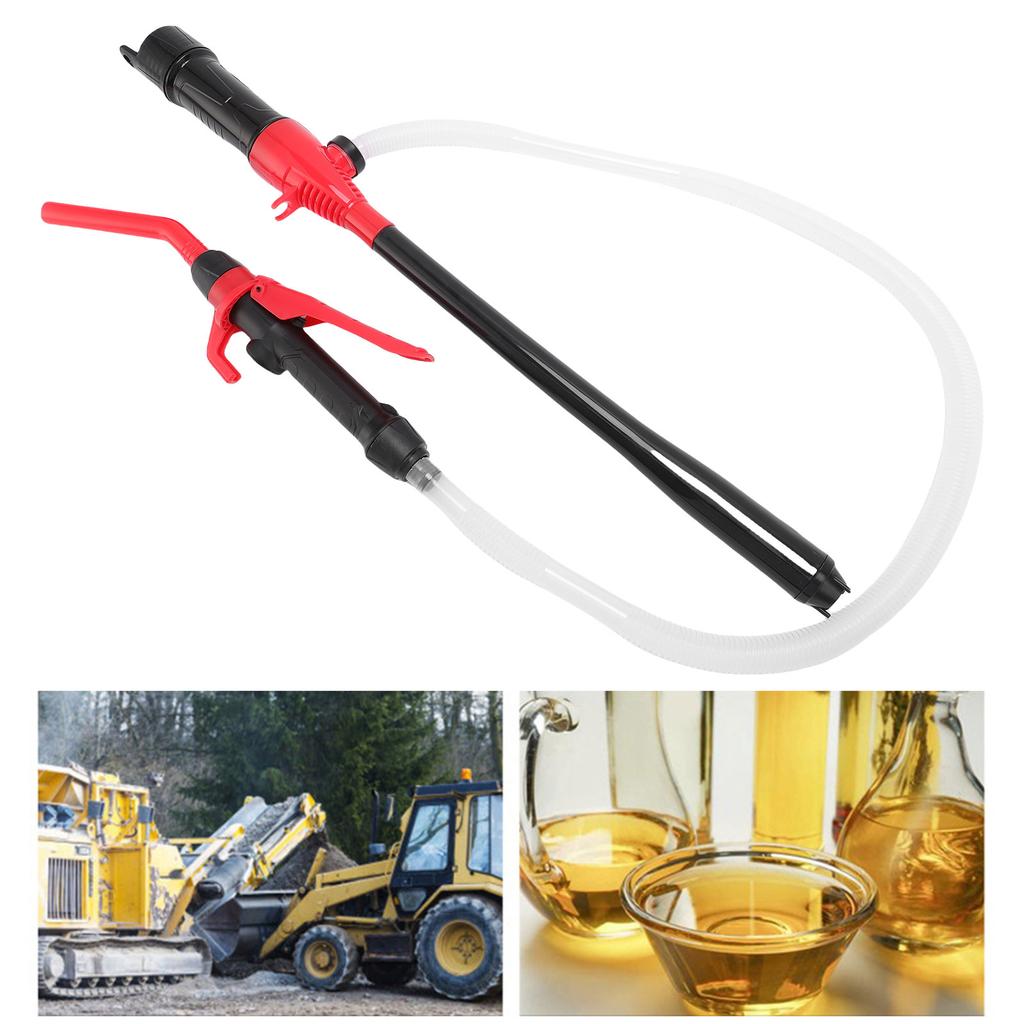 Electric Siphon Fuel Transfer Pump Self Priming Portable Gasoline Transfer Pump for Camping Outdoor Activities with Hose ABS Material