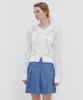 Sinun Ribbon Pleats Skirt (Blue)