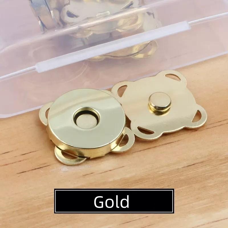 10/5/1Set Metal Magnetic Snap Button Invisible Sew-on Clasps, Lock Fasteners for Purse Bags Clothes DIY Craft Sewing Accessories