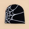 Skull Flame Spider Knit Beanie Men Women Winter Warm Hip Hop Hat