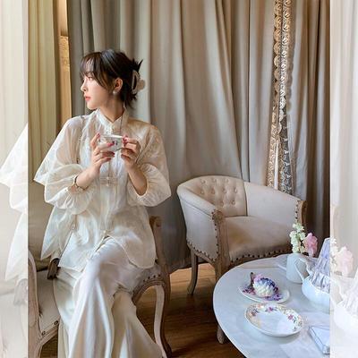JK&JS Chinese Style Cheongsam Button-Up Shirt