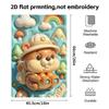 Explorer Beaver Adventure Towel, Soft Absorbent Hand Towel for Shower, Puffy Cartoon Animal Bathroom Towel