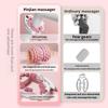 Ring-Beinclip-Rollenmassagegerät, Beinmassagegerät, Yoga-Fitnesshilfe, Bein-Schönheitsartefakt, 3 abnehmbare Teile
