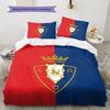 CA Osasuna Pattern Bedding Quilt Set  Home Decoration  Gift (1 * duvet cover + 2 * pillowcase  without core)