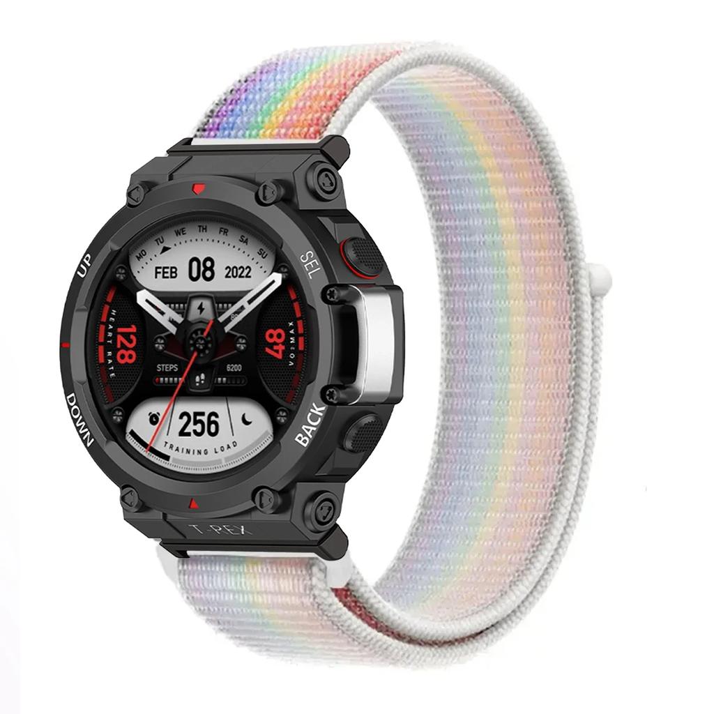 Nylon Loop Strap For Huami Amazfit T-REX 3/2 Smart Watch Band Women Men Bracelet For Amazfit T-Rex/T-Rex Pro Wristband Correa