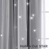Lace Blackout Curtains Double Layer with Sheer Star Pattern Embroidery Thermal Insulated Curtain Princess Curtain  Luxury Double Layer Curtains