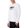 Emporio Armani T-shirt da uomo EA7 a maniche lunghe con girocollo e stampa di lettere Bianca 6RPT64PJ03Z0100