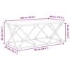 Artisan Oak Coffee Table 100 X 49 X 40 Cm Wood Based Material