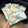 May Kaji Cashew Flower Square Scarf Retro Men's Silk Scarf Buckle British Style Scarf Men's Paisley Pattern Small Scarf Women