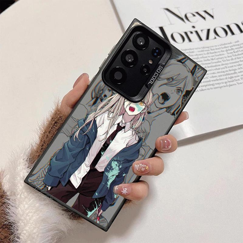 Anime Character Power CSM Soft Phone Case for Samsung Galaxy S24 S25 FE S26 Edge S23 Ultra S22 Plus S21 + Shockproof Cover Back