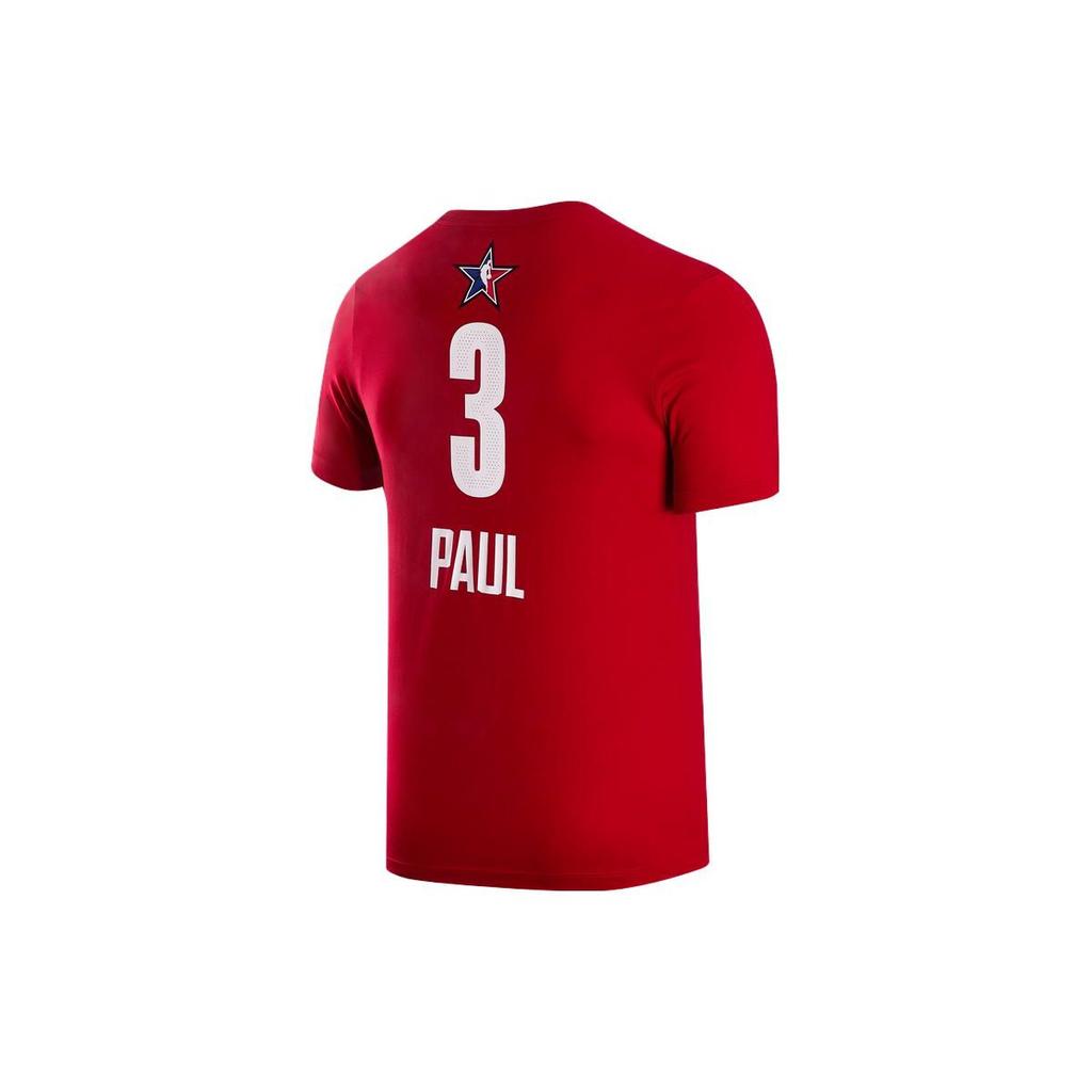 Jordan NBA All-Star Paul Print Crew Neck Short Sleeve T-Shirt Men Tops Gym-Red DX9894-697