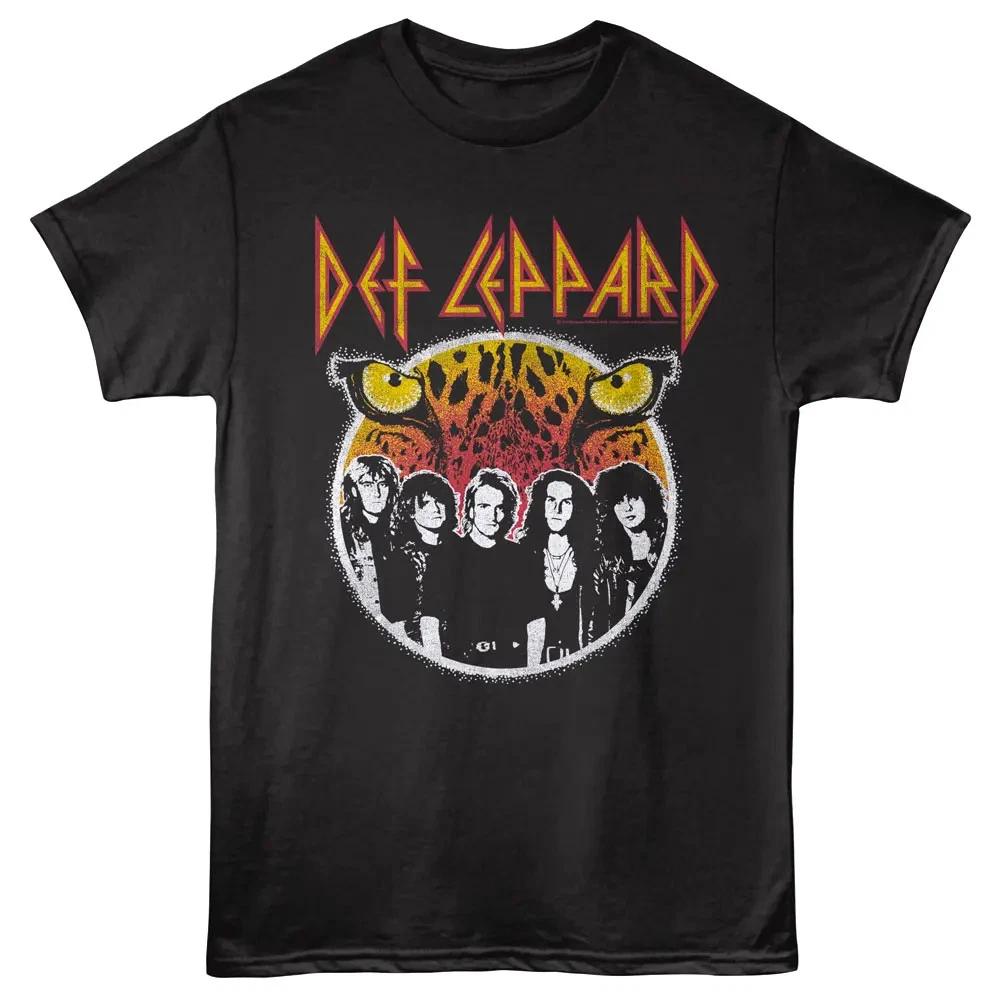 Def Leppard Leopard Eyes Men s T Shirt L