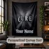 Personalized Wall Tapestry,The Cure Custom Text, Soft Fabric Wall Art For Indoor Decoration