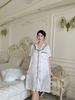 1011 Summer New Ice and Snow Silk Sweet and Sexy Short Sleeve Pajamas Women's Pure Desire Shirt Skirt Ice Silk Pajamas
