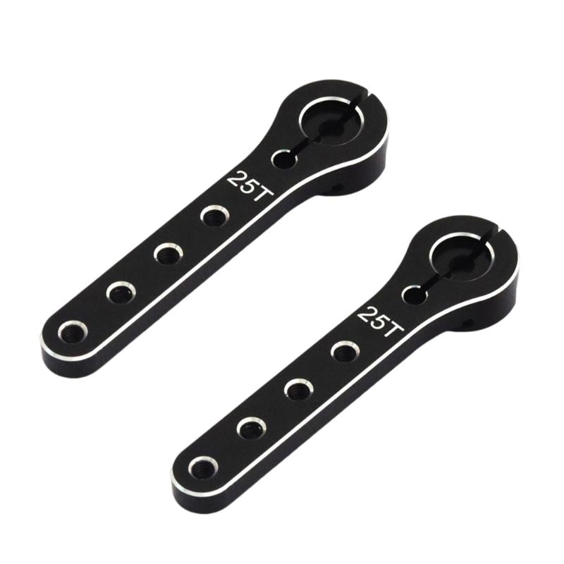 2pcs 25T Metal Servo Horns 2.4inch Length Metal Servo Arm Upgrades for  Models Suitable for Airplanes & Crawlers Car