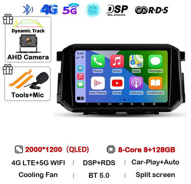 Android 14 Carplay Auto 4G+WIFI For Nissan Terra Xterra 2018 2019 2020-2022 Car Radio Multimedia Video Player GPS 360 Camera DSP