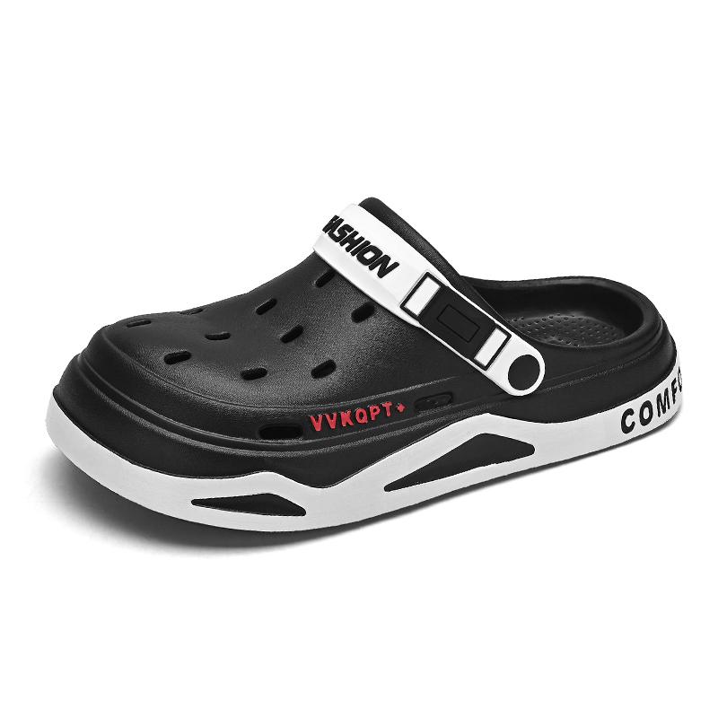 Men's EVA Hole Shoes for Summer Outdoor Wear New Beach Sandals Men's Non-slip Slippers