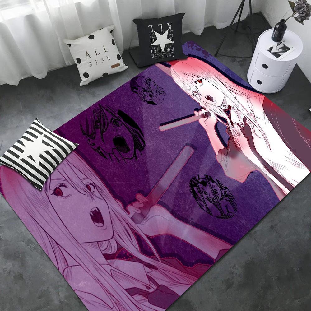 Anime Chainsaw Man Floor Mat Cheaper Anti-slip Modern Living Room Balcony Printed Bedside Mats
