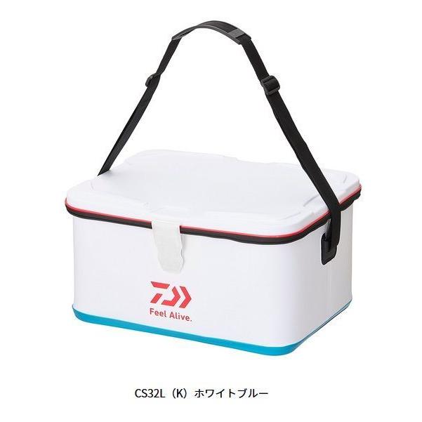 Used Daiwa Tackle Bag CS32L(K) White Blue