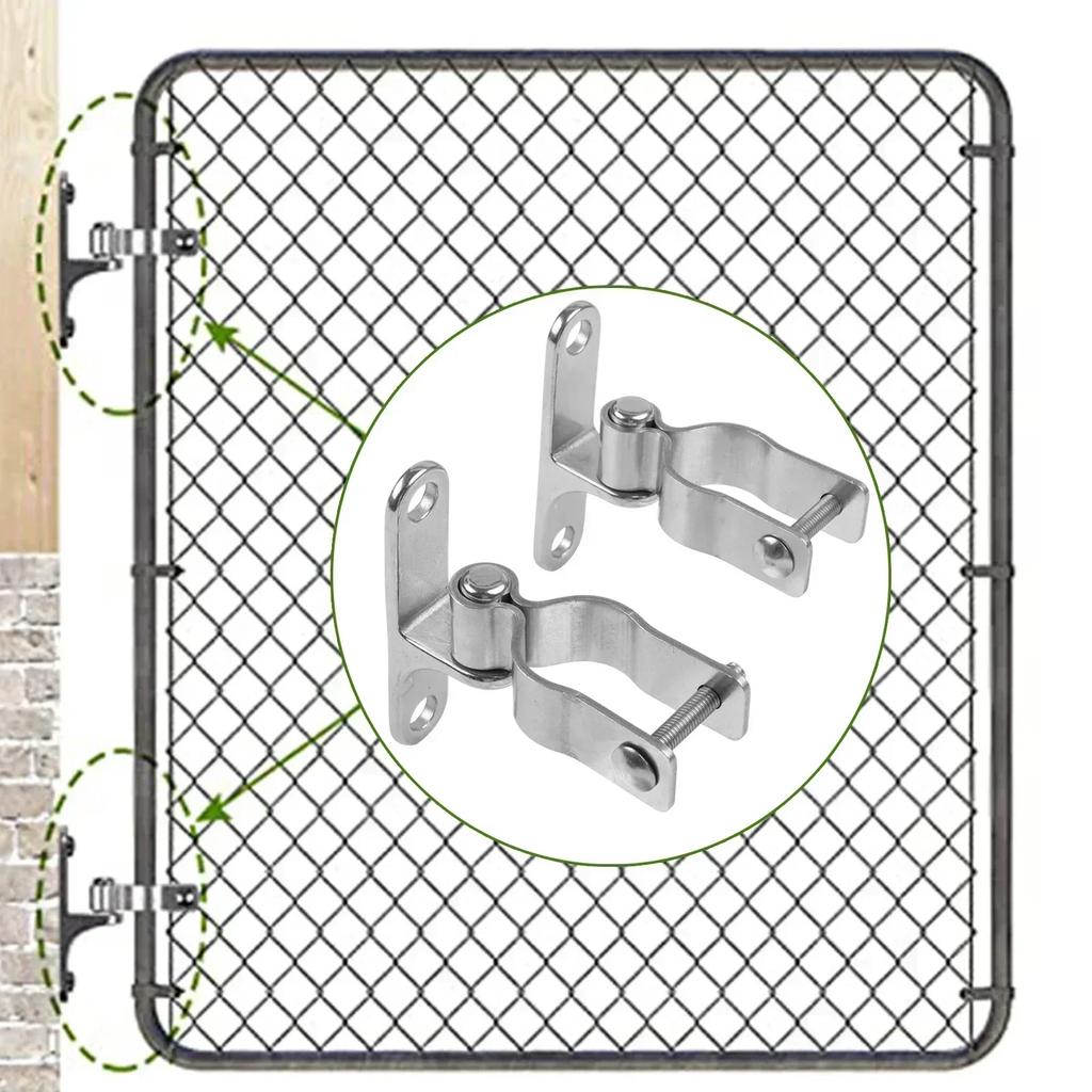 304 Stainless Steel Hinge Accessory 36mm Gate Brackets 304 Stainless Steel Hinges Complete Installation Package