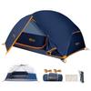 Barraca 1 pessoa 2 pessoas solo tipo cúpula camada dupla leve compacta montanhismo camping 1 classificação à prova d'água PU5000mm haste de alumínio 7001 SBS fácil