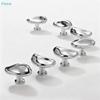 Trregular Pebble Shaped Chrome Door Knob,Modern Minimalist Passage Door Handle for Interior Doors