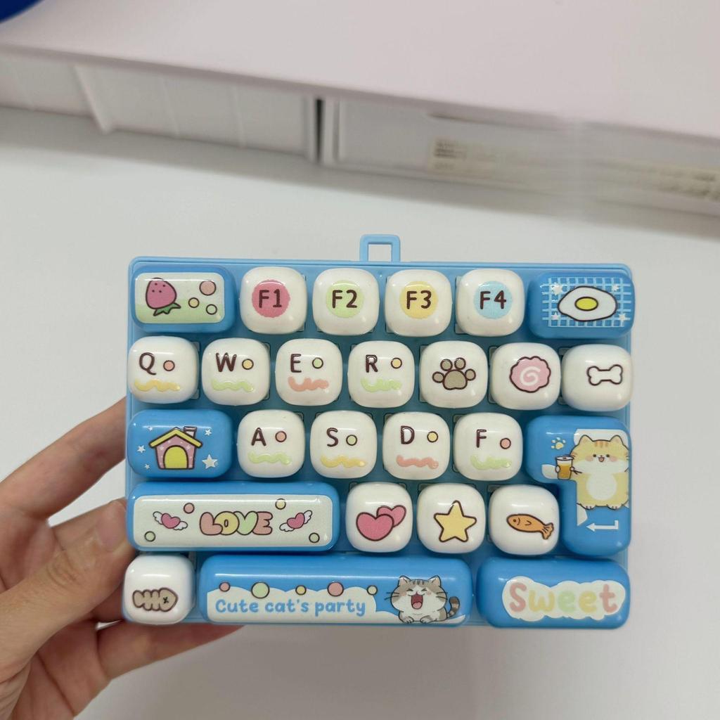 Popular New Cute 26 Key Stress Reducing Keyboard Creative Mechanical Healing Tool Popular Pendant Small Gift Accessories