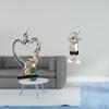 Kissing Couple Astronaut Figurine Statue Collectible Ornament for Bedroom Wedding Bookshelf Cabinet