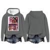 Women's Fashion Casual Long Sleeve Loose Printed Pullover Sports Long Sleeve Hooded Sweatshirt