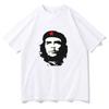 T-shirt con Stampa Ritratto Che Guevara Unisex Unisex Stile Retro Casual Cotone Manica Corta Streetwear Tee