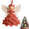 DIY Kit Crochet Angel Ornament Kit Handmade Yarn Craft Set  for Christmas Tree Decoration