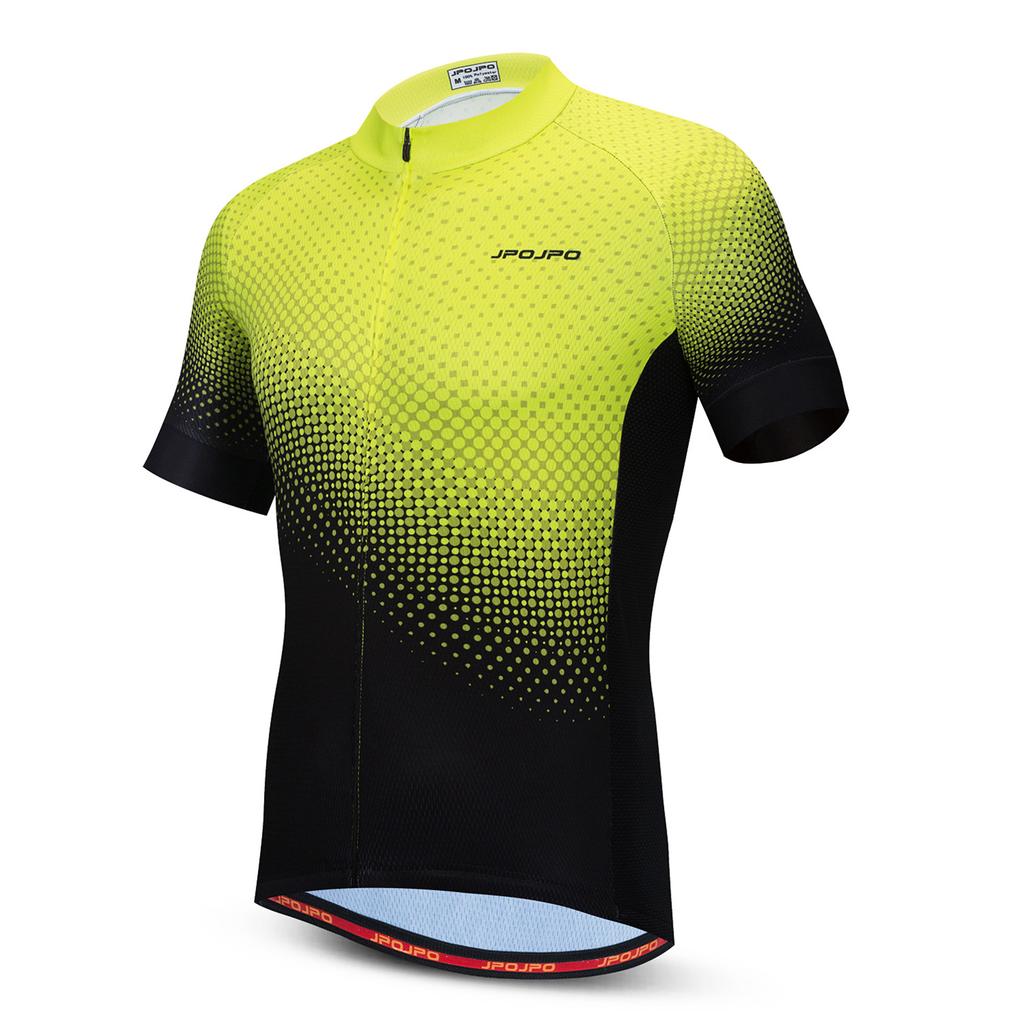 Cycling Jersey Men Bike Top MTB Bicycle Shirt Mountain Road Riding Clothing Short Sleeve Summer Cyclist Biking Clothes Green