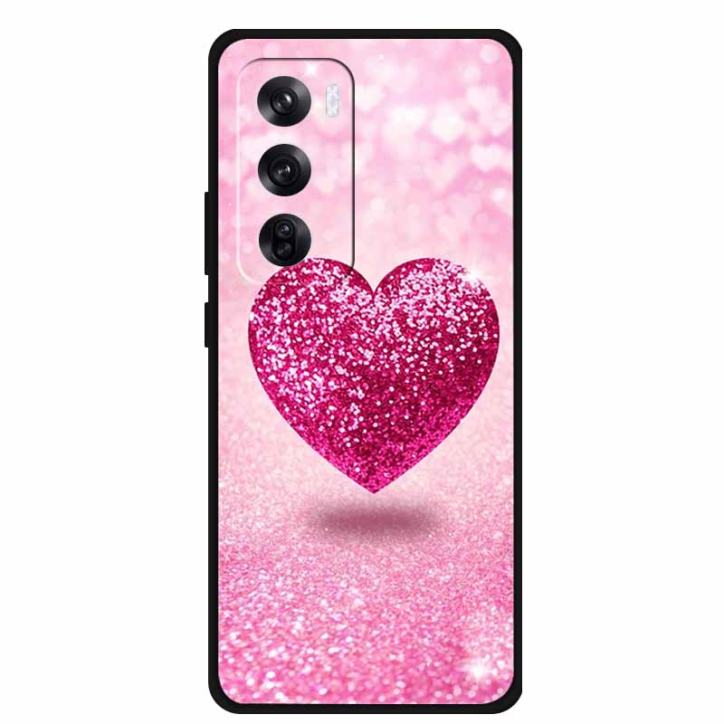 Funda For OPPO Reno 12 / Reno12 Pro Global Case Fashion Printed Soft Silicone Back Cover For Reno12 Pro Cat Phone Case Reno12 5G