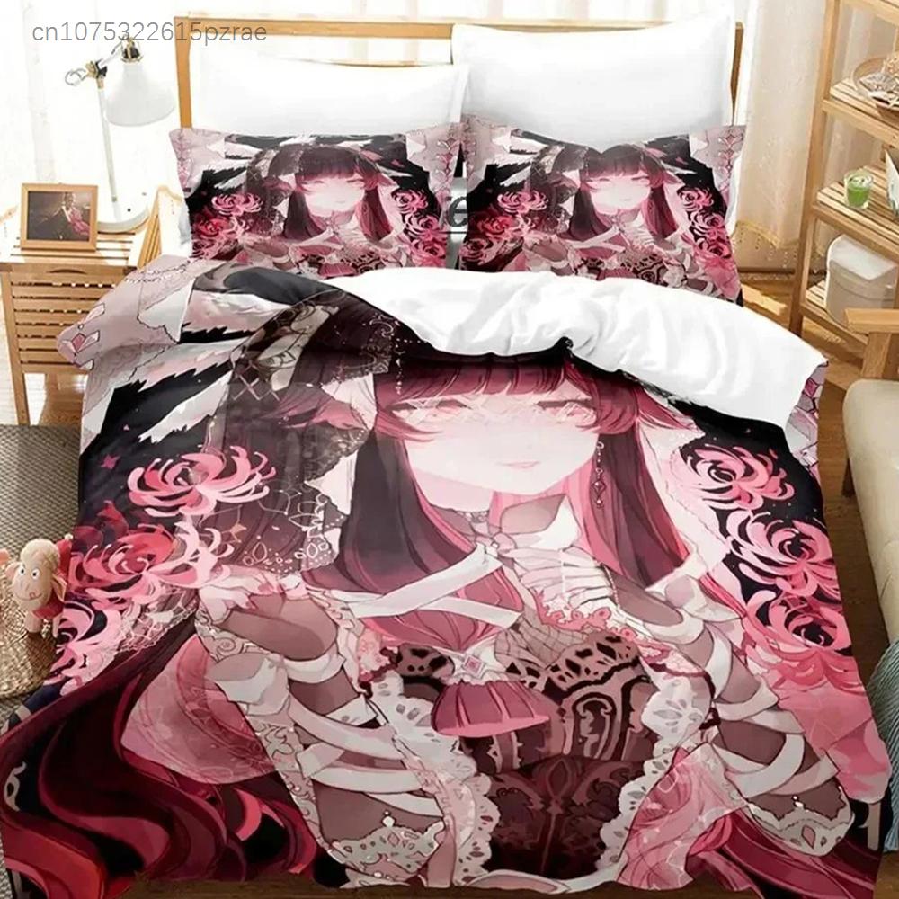 Genshin Impact Columbina Bedding Set For Bedroom Soft Modern Bedspreads Comefortable Kids Duvet Cover Quilt Cover And Pillowcase