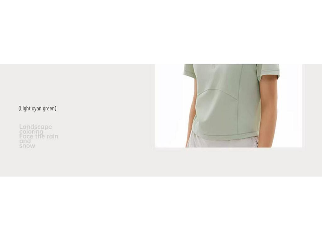 Women's Quick-Dry Sun Protection Yoga Top - Short Sleeve Breathable Moisture-Wicking T-Shirt for Summer