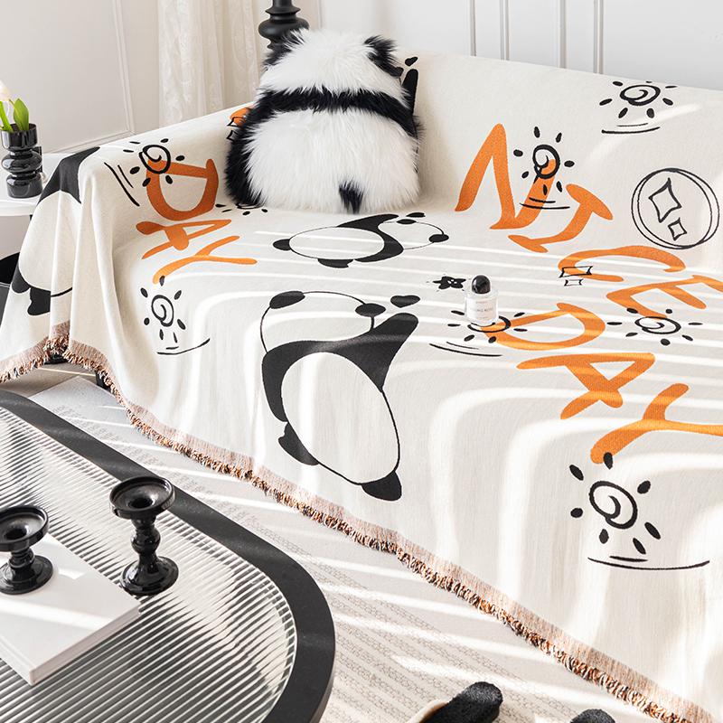 

Sofa Cover Towel Four Seasons Universal Simple Cute Universal Full Covered Cover Towel Non-Slip Living Room Sofa Seat Cushions 180*130cm